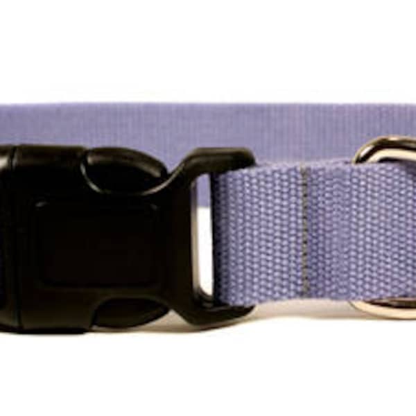 Eco Friendly Bamboo Single Layer Buckle Dog Collar – Spring Lilac (purple)