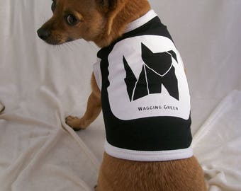 Durable Bamboo Dog T-Shirt – Mod Dog  (black / white)