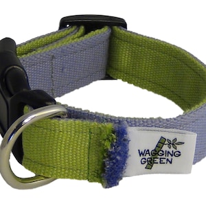 Eco Hip! Bamboo Double Layer Buckle Dog Collar - Bamboo Zen  / Lilac