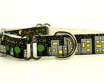 Eco Friendly Bamboo - Save the Earth - 'Fresh in the City' Martingale Dog Collar