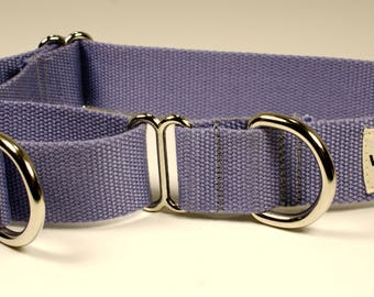 Eco Friendly  Bamboo Single Layer Martingale Dog Collar – Spring Lilac (purple)