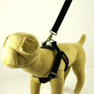 Eco Friendly Bamboo Single Layer Step-In Dog Harness - Midnight (Black)