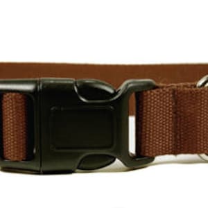 Eco Friendly Bamboo Single Layer Buckle Dog Collar - Tree Bark (brown)