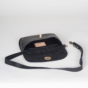 Black Leather Belt Bag image 4