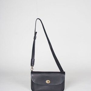 Black Leather Belt Bag image 3