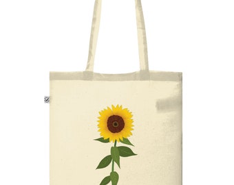 Sunflower Tote Bag, Sunflower Gift, Sunflower Art, Everyday Bag, Summer Bag, Summer Tote, Sun Flower, Floral Tote Bag, Shopping Bag, Floral