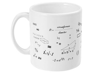 Math Equations Coffee Mug, Maths Teacher Gift