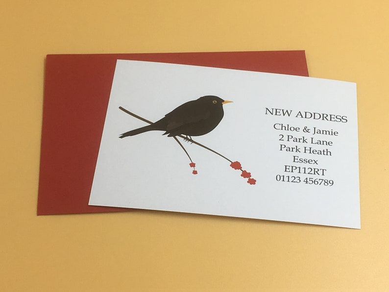 Personalised Change of Address New address cards
