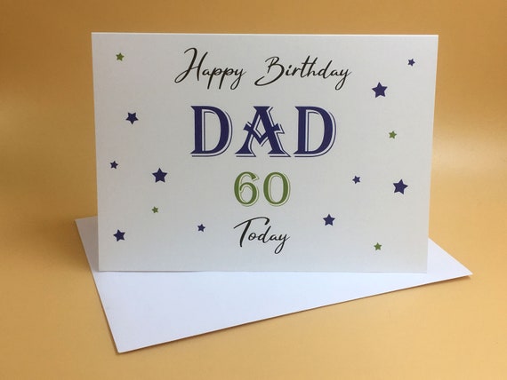 Geburtstag Karte Papa Geburtstag Karte Mann Geburtstag Karte Ihn Personalisierte Alter Karten 60 Geburtstag Karte Für Ihn 50 40 30 Daddy
