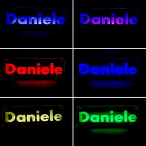 Lampe LED usb gravée pour cabine de camion 12 V/24 v sur mesure, application 9 couleurs, télécommande RVB, câble USB de 130 cm de long
