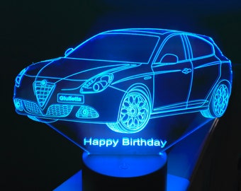 Giulietta 3D Illusion Smart APP Control 3D Illusion Night Light Bluetooth,Music,7&16M Color Mobile App,Made in UK