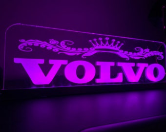 Kundenspezifisches 12V LKW-Kabinen-Innenraum graviertes USB-LED-Licht, 7 Farben-RGB-Fernbedienung 130 cm langes USB-Kabel, 30 Design verfügbar 400 x 100 mm