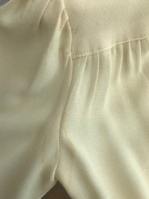 Floor length cream Ossie Clark for Radley 1970s c… - image 10