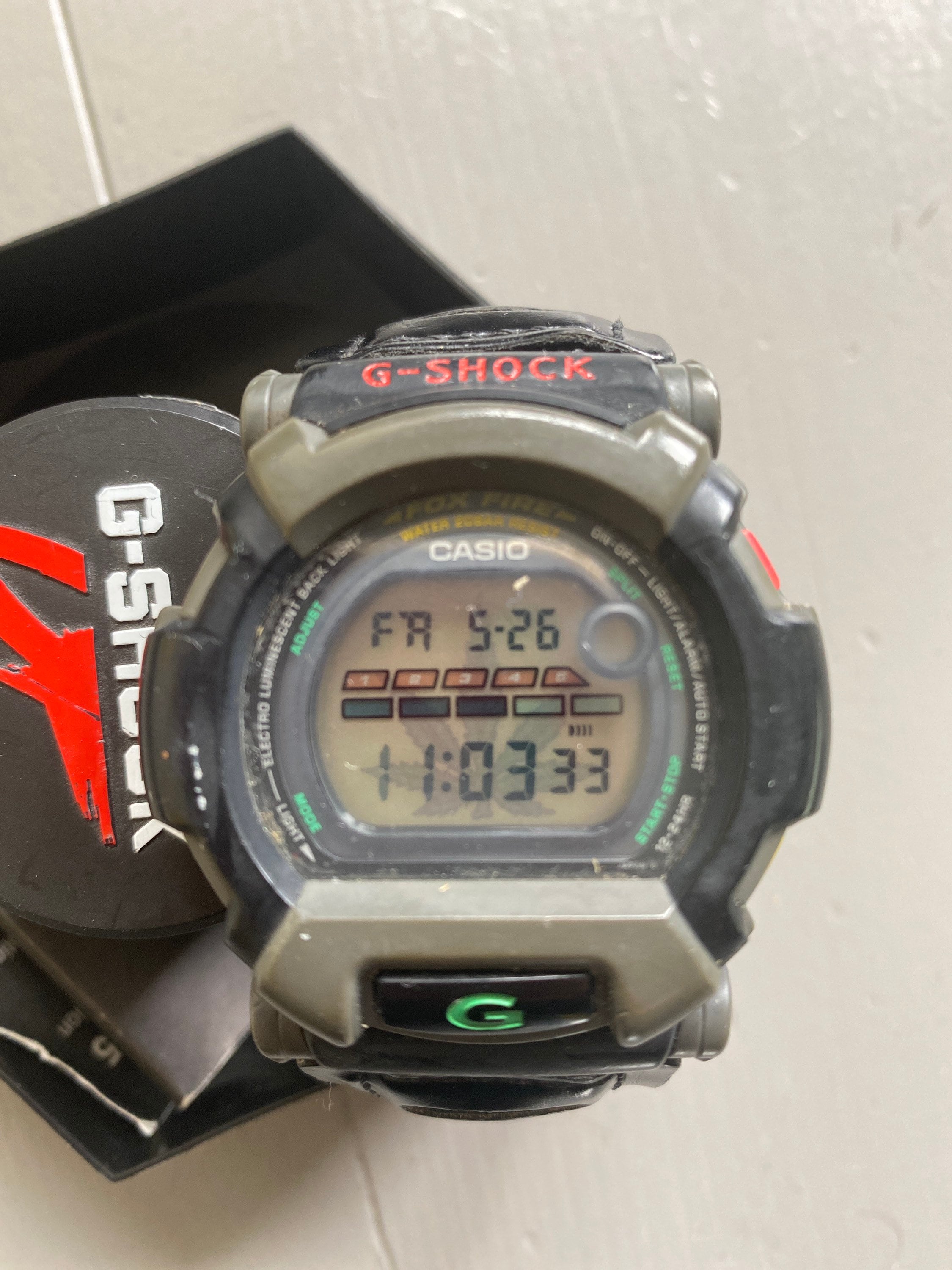 Classic 1990s Baby G Shock Watch in Its Box With Classic 1990s Baby G Shock Watch in Its Box With
