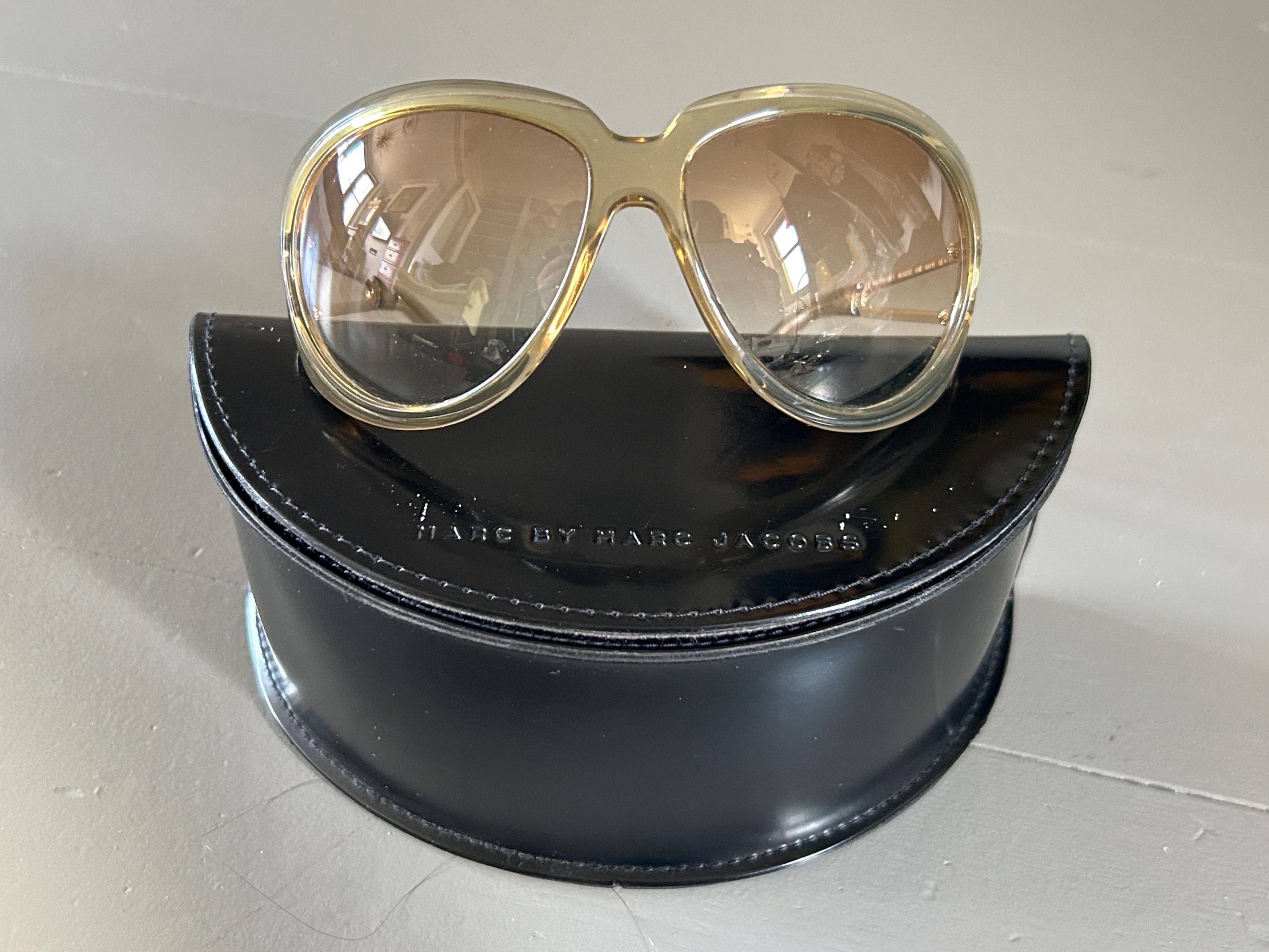 Marc Jacobs Transparent Sunglasses with Amber Lenses Marc Jacobs Glasses MARC-751 06J main image 4