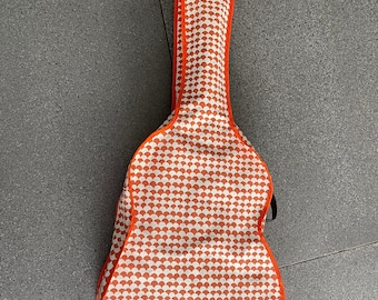 Gorgeous Orange Patterned Guitar Case