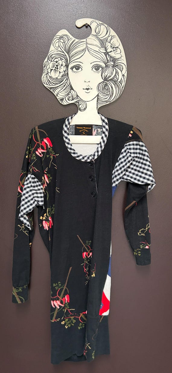 Vivienne Westwood ⁄⁄ Anglomania Black Satin Drape Dress – VSP