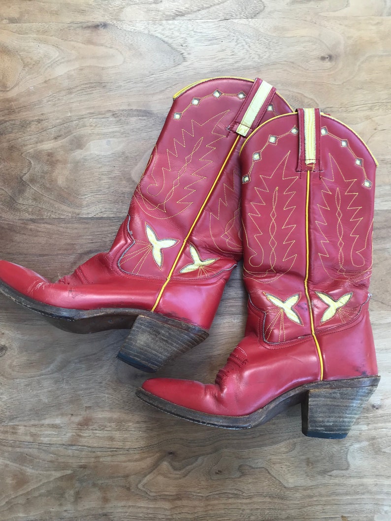 womens leather cowboy boots uk