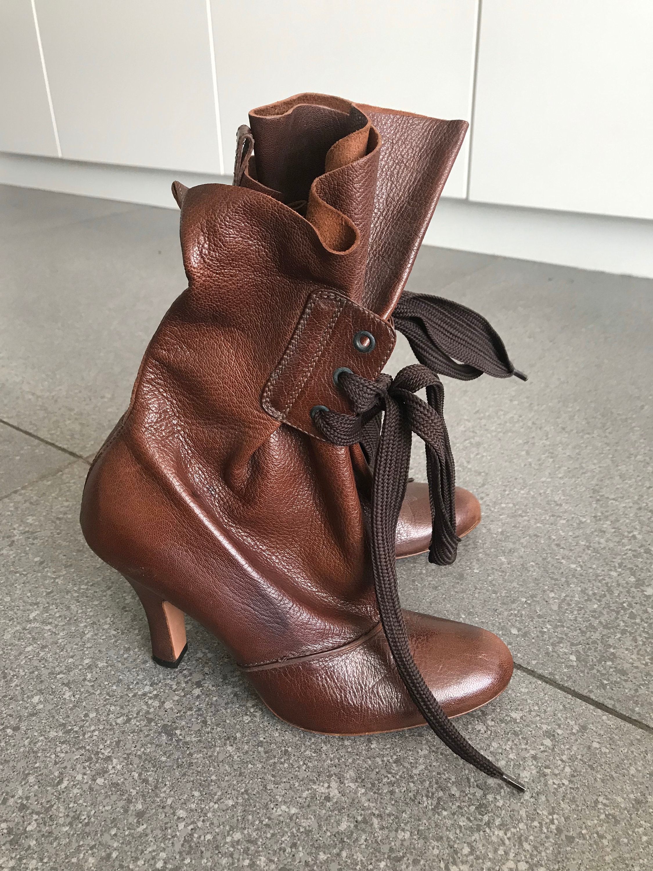 Incredible Vivienne Westwood Gold Label Bag/sack Boots Size 38 Incredible Vivienne Westwood Gold Label Bag/sack Boots Size 38