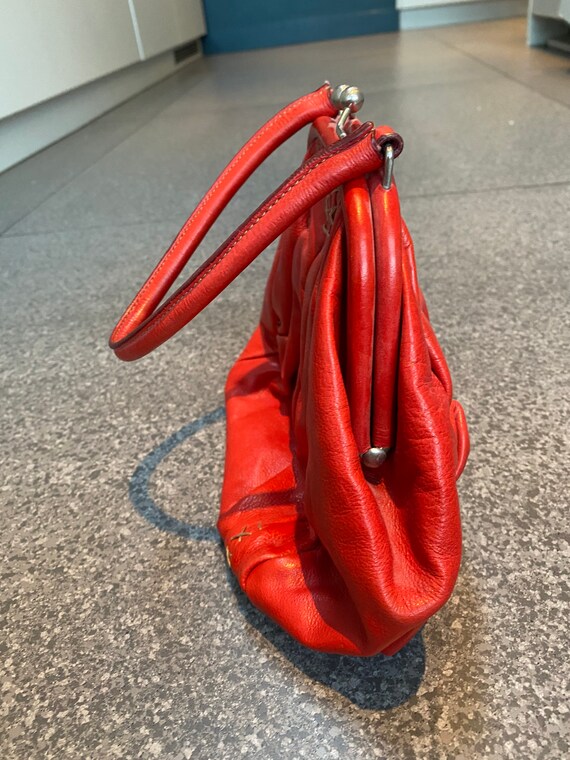 Miu Miu Cherry Red Leather Clutch Purse Bag - Etsy Miu Miu Cherry Red Leather Clutch Purse Bag - Etsy