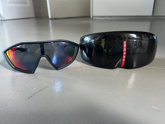 Prada Visor Mirrored Sunglasses - image 1