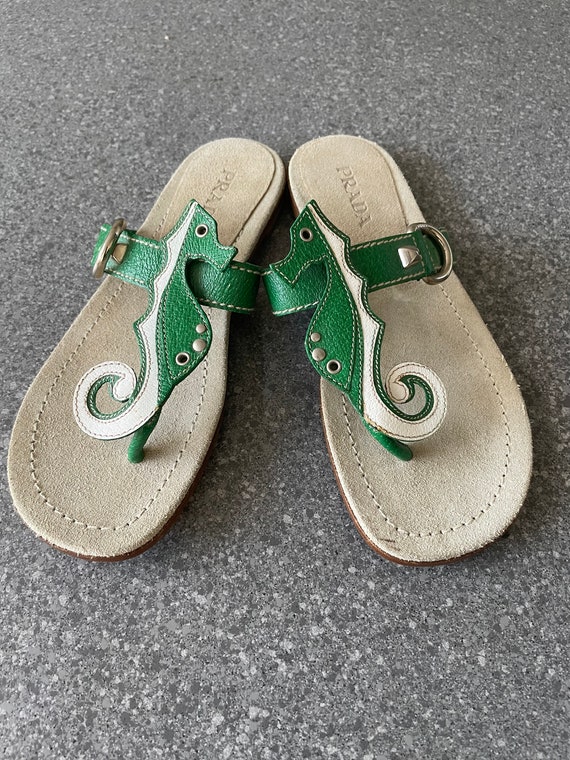 prada pegasus sandals