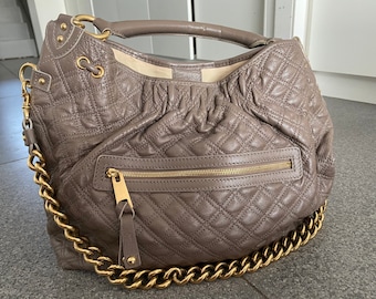 Favolosa borsa Marc Jacob Stam trapuntata grigio topo