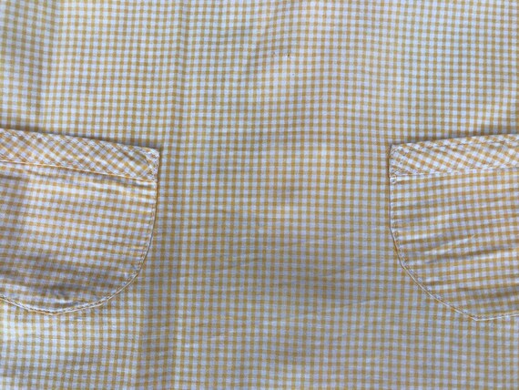 Sunshine yellow gingham 60s shift dress wonderful… - image 2