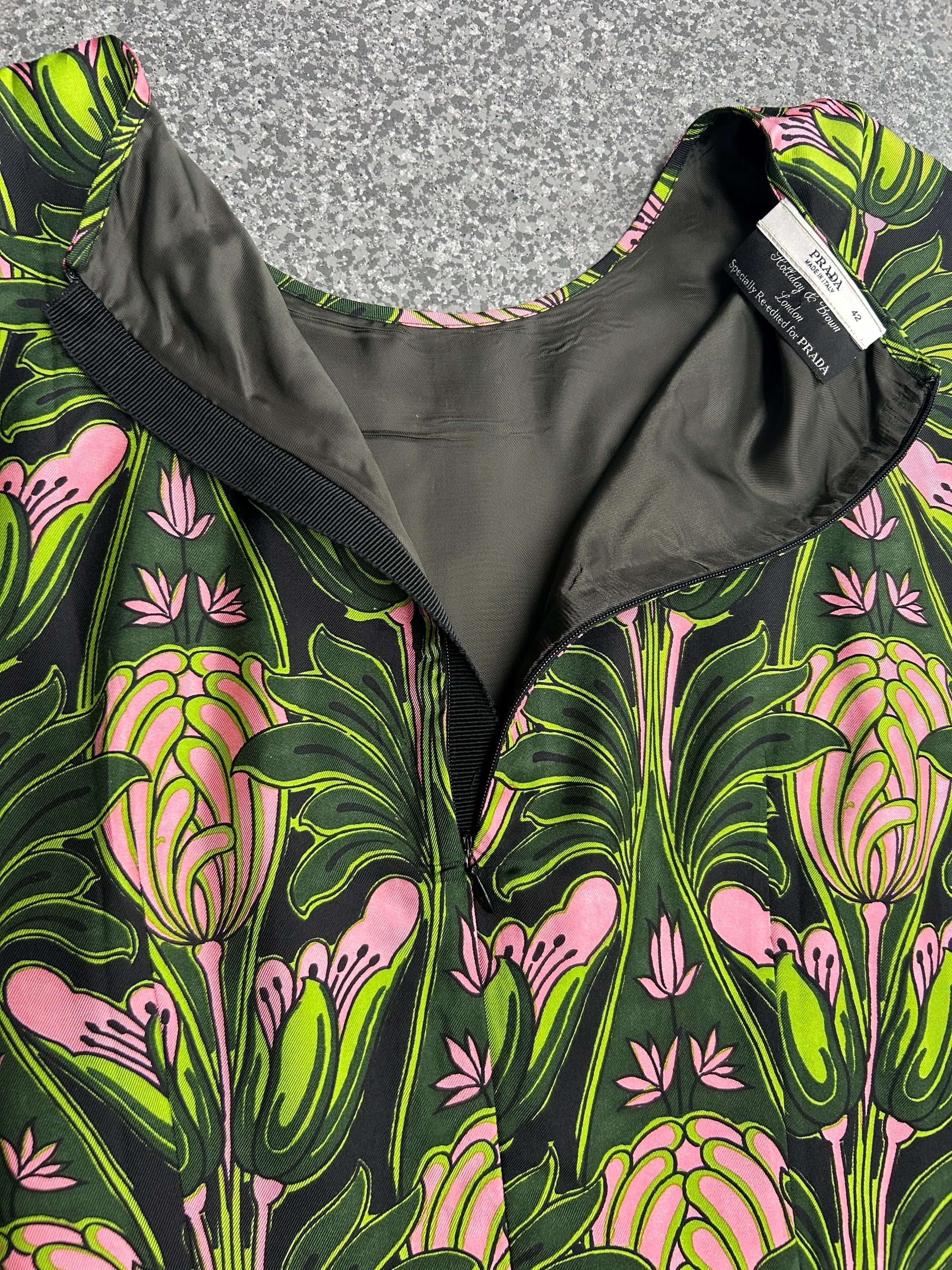 Incredible 2003 Fall/winter Prada Holliday & Brown Printed Silk