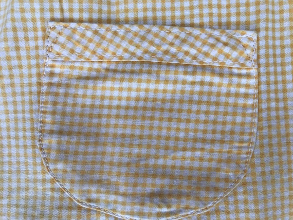 Sunshine yellow gingham 60s shift dress wonderful… - image 4