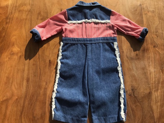 Embroidered denim cowboy suit, baby vintage 9 - 1… - image 8