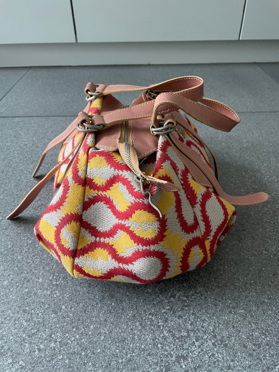 Rare Vivienne Westwood Swiggle Canvas and Leather Bag - Etsy