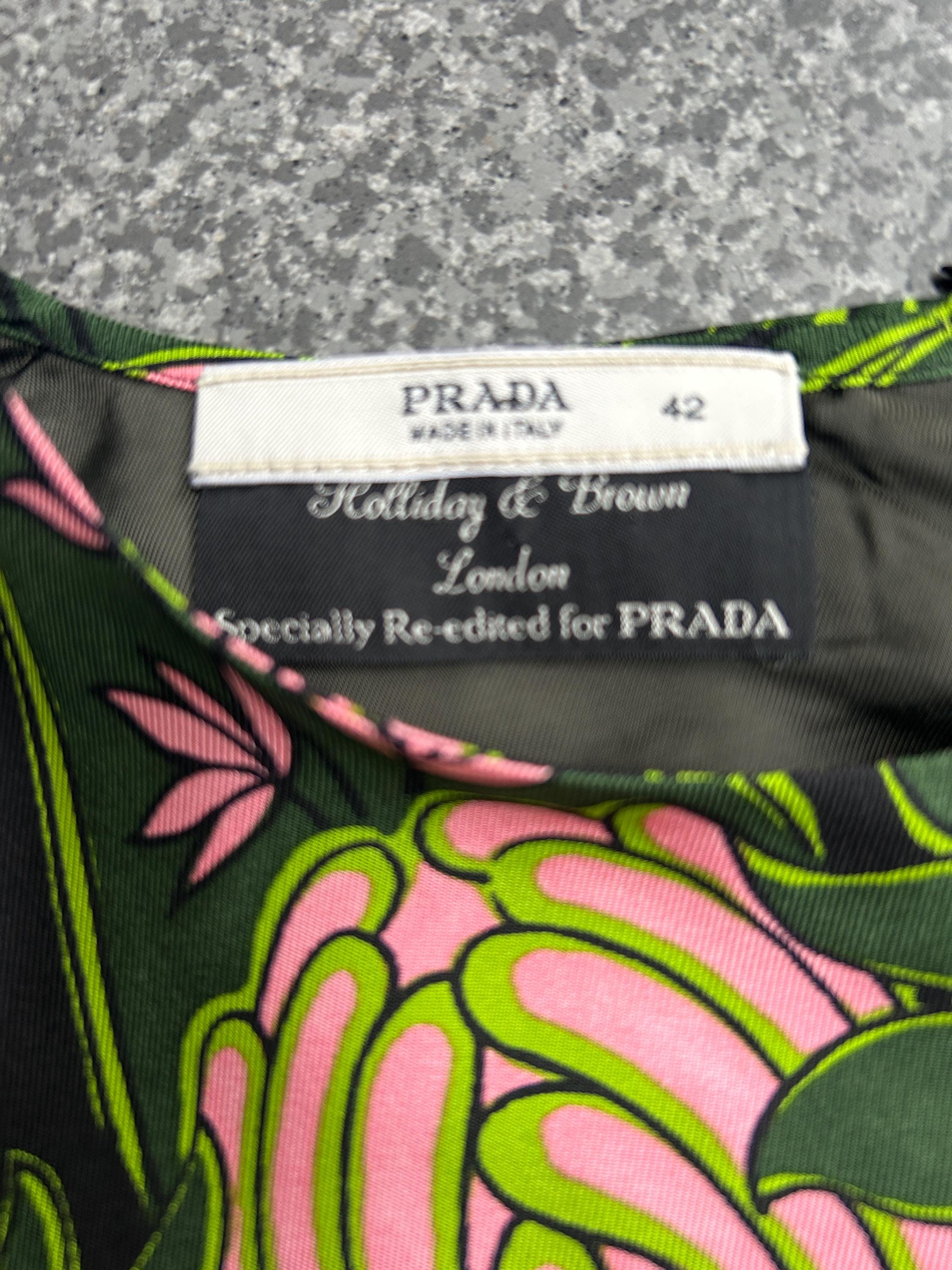 Incredible 2003 Fall/winter Prada Holliday & Brown Printed Silk
