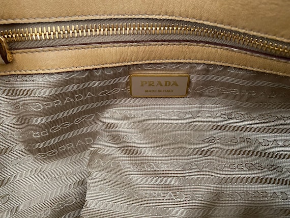 Prada Grey Nappa Leather Ruffle Shoulder Bag Prada