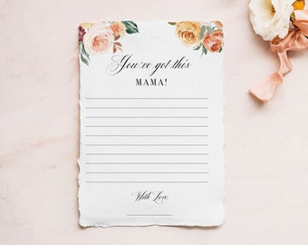 Bloemen advieskaarten babyshower afdrukbaar, advies en wensen voor aanstaande ouders, gamekaart babyshower, pdf direct te downloaden