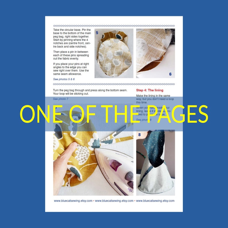 photo shows one of the pages of instructions with large clear colour photos.