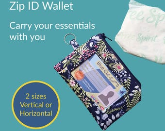 Zip ID Holder, Lanyard Wallet, Medication Pouch