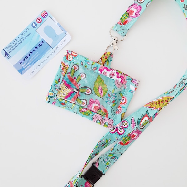 Fabric Id Holder Etsy