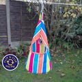 Waterproof Peg Bag, Large Rainbow, Outdoor Storage with Carabiner