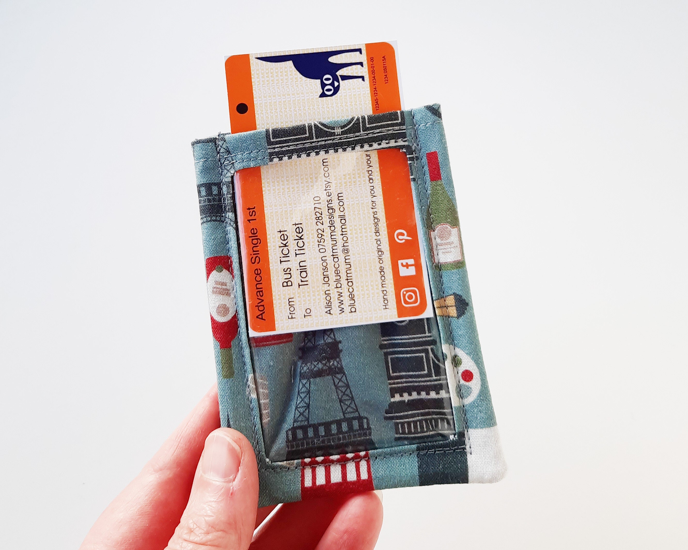 train travel card holder