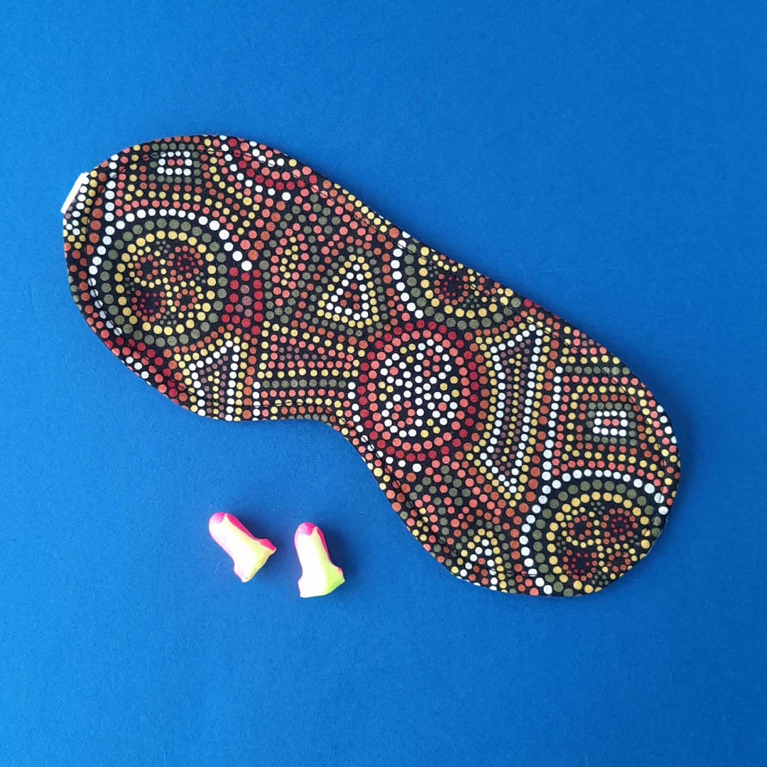 Men's Eye Mask, Women's Sleep Mask, Australian Dot Painting, Relaxation