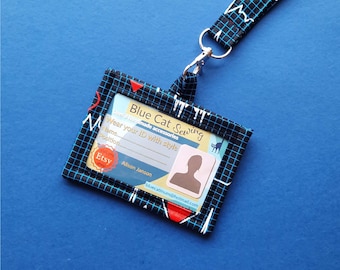 ID Holder & Lanyard, Gift for Nurse, Paramedic Lanyard, Name Badge Holder, Vertical Card Holder, First Responder gift