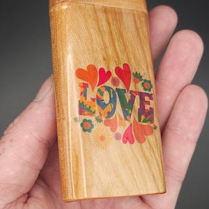 Handmade Love Dugout with One Hitter - Twist Top, Large Storage, Sustainable Gift