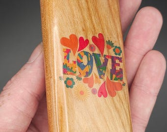 Handmade Love Dugout with One Hitter - Twist Top, Large Storage, Sustainable Gift