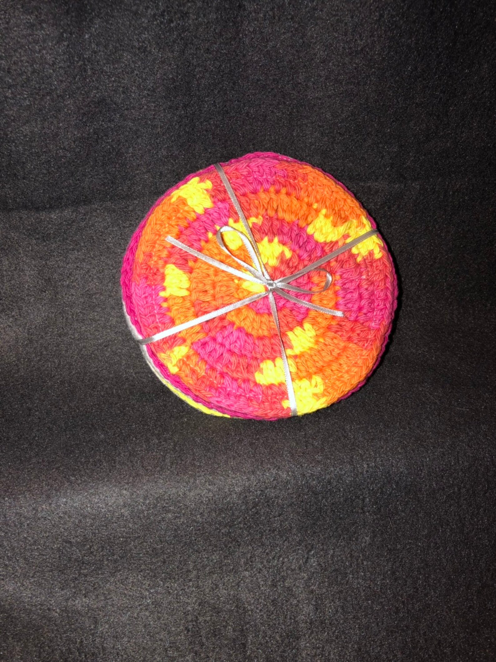 Three Crochet Pot Holders/Coasters Etsy