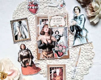 Jeanne D'Arc - Stickers ~ Joan of Arc ~ Classical Art Stationery