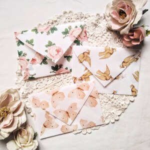 Delicate Envelopes - Translucent Envelopes ~ Handmade Stationery ~ Pen Pal Gift ~ Vintage Envelopes