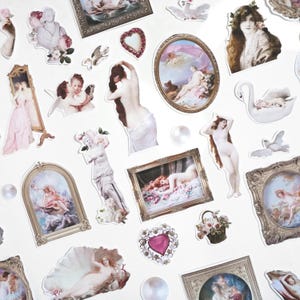 APHRODITE Stickers ~ Goddess of Love ~ Classical Art Stationery ~ Art History ~ Venus ~ 47 Pieces
