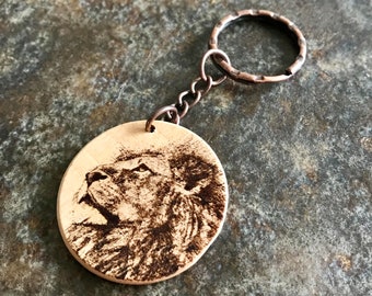 Lion keychain, Engraved Lion keyring, Engraved lion, Gift For boyfriend, Bodybuilder Gift
