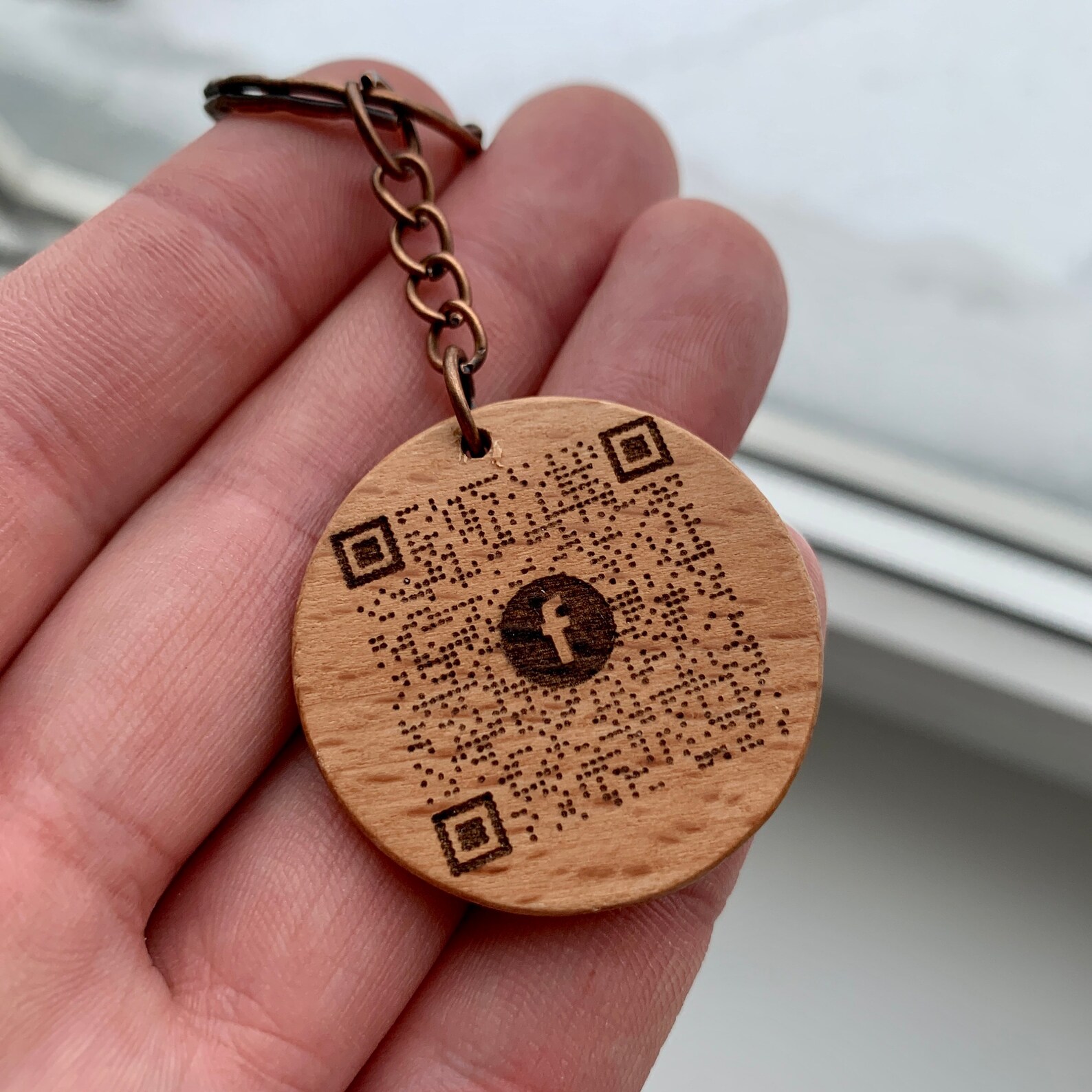 QR Code Keychain Spotify Keychain Youtube Keychain Tiktok Etsy